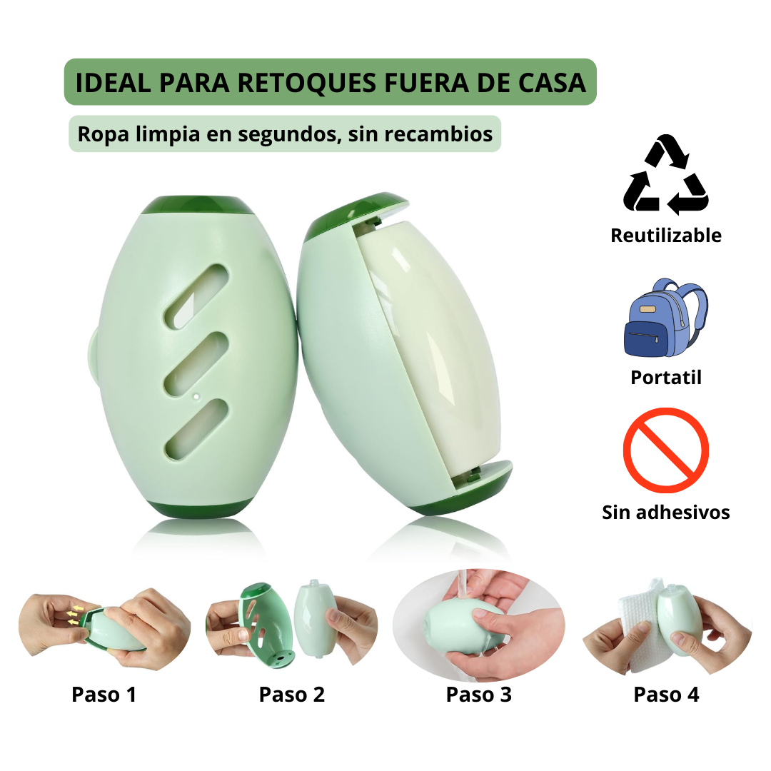 Rodillo Reutilizable Anti-Pelos Portatil